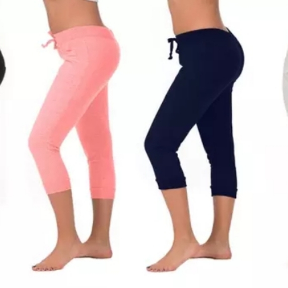 COCO Limon Pants - Pink orange Capri pants